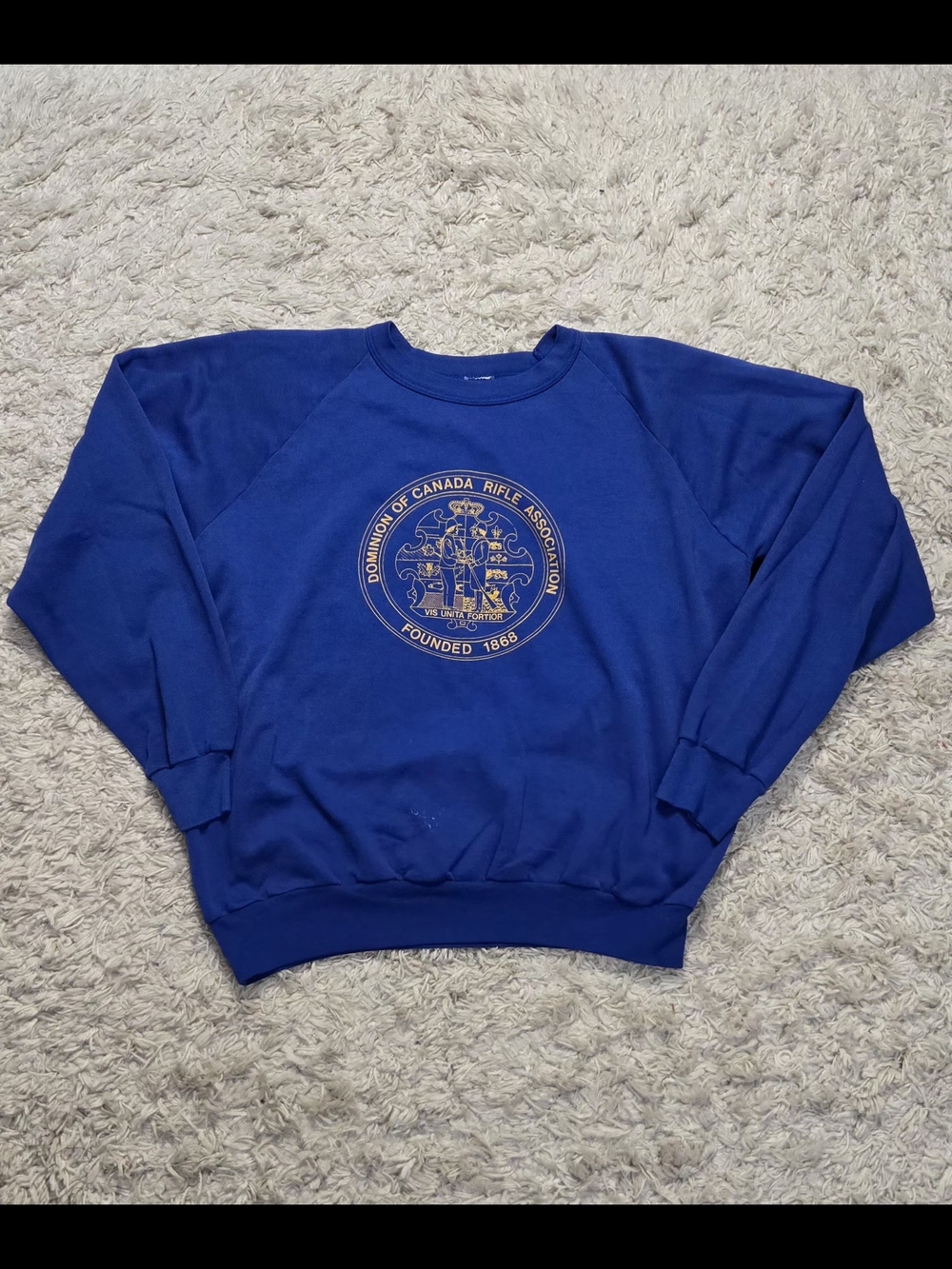 VTG 80s Rifle Association Raglan Crewneck XL